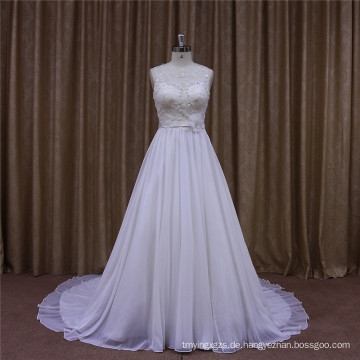 High Class blendend elegante Hochzeitskleid eine Linie Chiffon